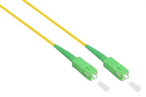 Good Connections OS2 SC/SC žltý 5 m / Optický patchkábel / Simplex / Singlemode 9/125 µm / APC