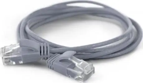 Wantec sivá / Patch kábel / Cat6a U/UTP / RJ45-RJ45 / 0,5 m