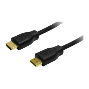 LogiLink HDMI kábel A(M)-A(M) čierna 0,2 m / HDMI kábel / 4K/30Hz / pozlátené konektory / HEC
