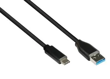 Good Connections USB-A - USB-C čierna / USB kábel / USB 3.2 Gen 2 / 0,5 m / 10 Gbit/s
