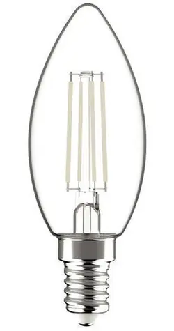 Avide LED žiarovka Filament Candle 6,5 W E14 / Žiarovka / náhrada za 60 W / teplá biela / 806 lm