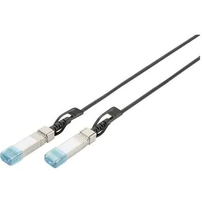 Digitus SFP+ 10G DAC kábel čierna / Kábel / 1 m / AWG 30 / 10G Ethernet / SFP+