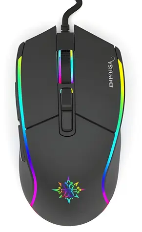 Inca IMG-GT16 čierna / Herná myš / RGB / optická / 6400 DPI / 7 tlačidiel / USB / 1,8 m