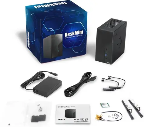 ASRock DeskMini B860 čierna / Barebone / DDR5 / HDMI / DP / Thunderbolt 4