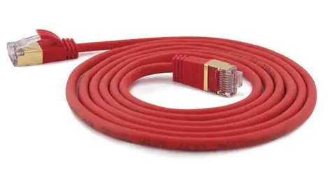 Wantec červená / Patch kábel / Cat7 S/FTP / RJ-45 / 5 m