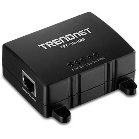 Trendnet TPE-104GS / PoE splitter / Gigabit / 802.3 AF / 5-7,5-9-12 V DC