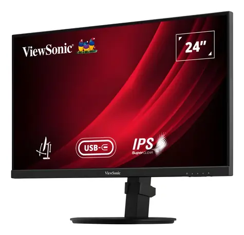 24" ViewSonic VG2409-MHDU-2 čierna / Monitor / IPS / FHD / 100Hz / 4ms / USB-C / HDMI / DP / VESA