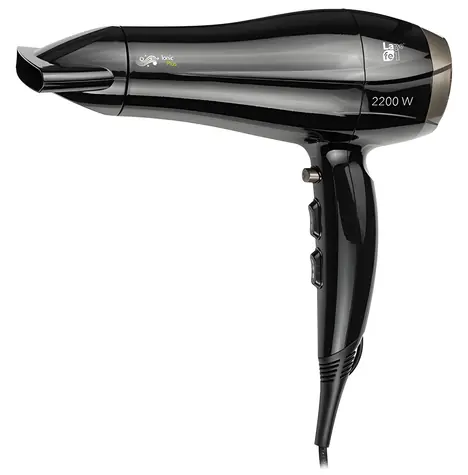Lafe Sleek & Shine Ionic Pro čierna / Fén na vlasy / 2200 W / ionizácia / difuzér / koncentrátor