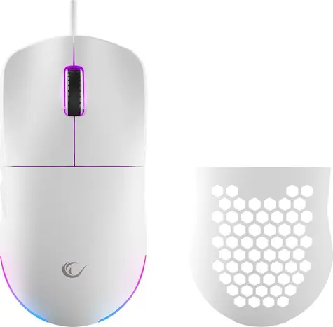 Rampage Blink biela / Herná myš / optická / 12800 DPI / RGB / USB