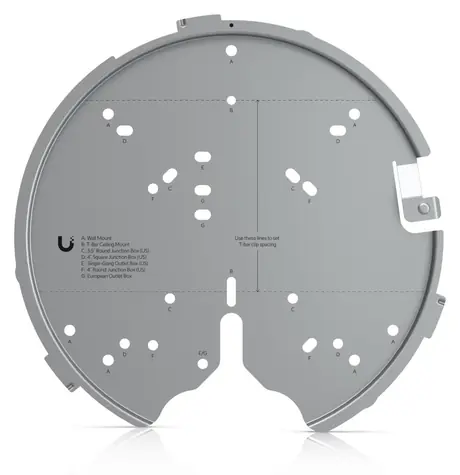 Ubiquiti U-PRO-MP strieborná / Montážny držiak / pre UAP-AC-PRO, UAP-AC-HD, UAP-AC-SHD / hliník