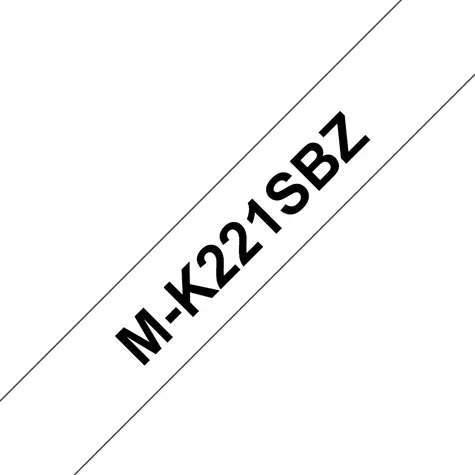 Brother MK221SBZ biela/čierna / Páska do tlačiarne štítkov / 9 mm / 4 m