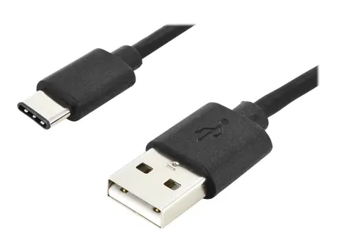 Digitus USB kábel USB-C - USB-A čierny / USB kábel / USB 2.0 / 480 Mbit/s / 1,8 m