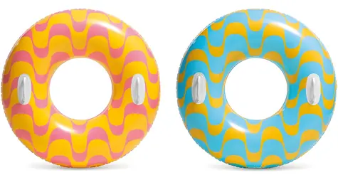 INTEX 59256NP Nafukovací kruh Star s úchytmi / O 91 cm / nosnosť 60 kg / vinyl 0,23 mm / od 9 rokov