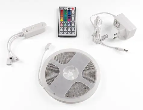 Avide LED pásik RGB 5m / LED pásik / 16W / diaľkové ovládanie / 12V