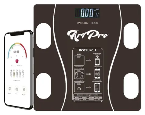 Extralink Home / Chytrá osobná váha / Bluetooth / rozsah 5-180 kg