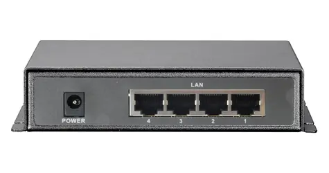 LevelOne FSW-0513 / Switch / 4X FE PoE + / 120 W / kovové prevedenie