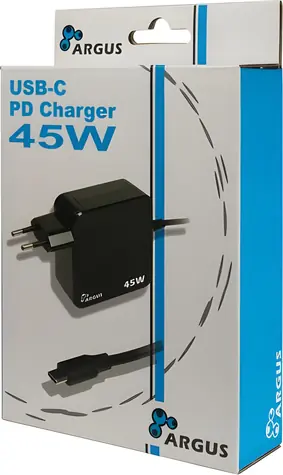 Inter-tech PD-2045 čierna / Nabíjačka / USB-C / 45 W / PD