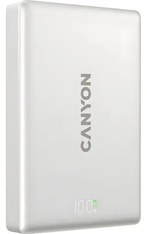Canyon OnPower 511 sivá / Powerbanka / MagSafe / 10000 mAh / PD 20W / USB-C