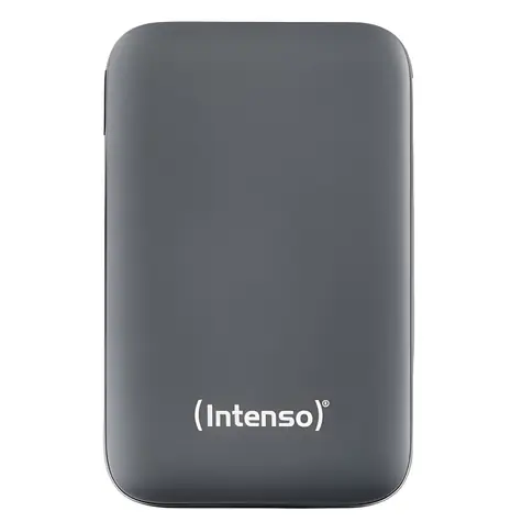 INTENSO S10000 sivá / Powerbanka / 10 000 mAh / integrovaný USB-C kábel / PD 20W