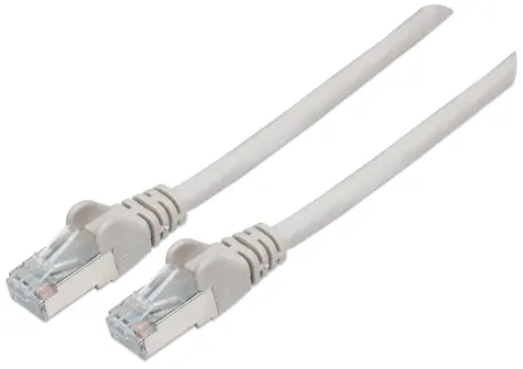 Intellinet Cat6A šedá / Patch kábel / S/FTP / LSZH / RJ-45 / 0,5 m