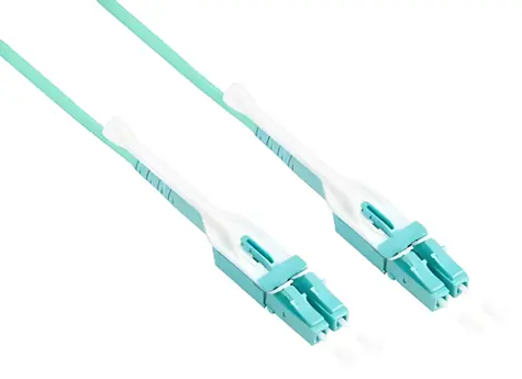 Good Connections LWL Duplex LC/LC 2m tyrkysová / Optický patch kábel / OM3 / 50/125 µm / Multi-mode / LSZH