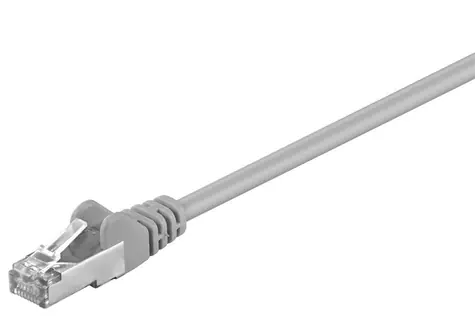 Goobay 50131 7,5m šedá / Patch kábel / Cat5e F/UTP