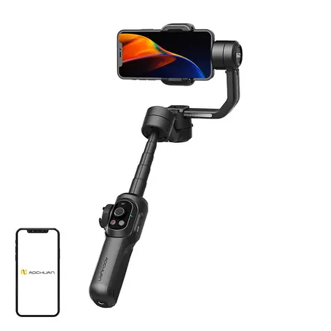 AOCHUAN SMART S2 čierna / Stabilizátor / OLED displej / cold shoe / výdrž 16 h