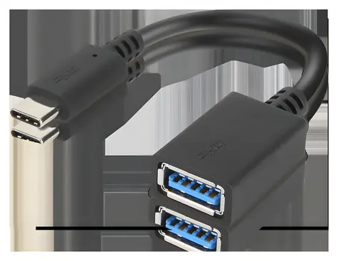 Lenovo adaptér USB-C na USB-A / Adaptér / 5 Gbit/s / čierna / 0,14 m