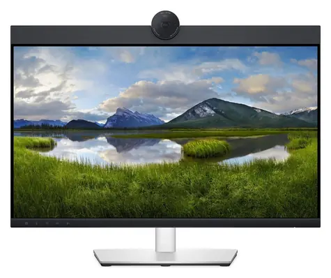 23,8" DELL Videokonferenčný monitor čierna / Monitor / IPS / FullHD / USB-C hub / Ethernet