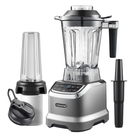 AMZCHEF ZM5003-GA sivá / Šálkový mixér / 1200 W / 1,85 l / 26000 RPM