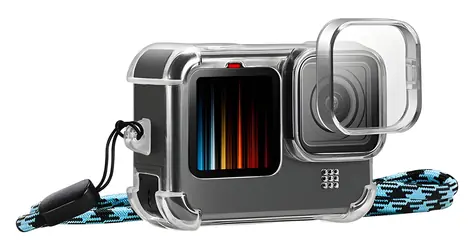 Puluz PU932T / Puzdro s krytkou objektívu / pre GoPro Hero 9, 10, 11 / popruh na krk