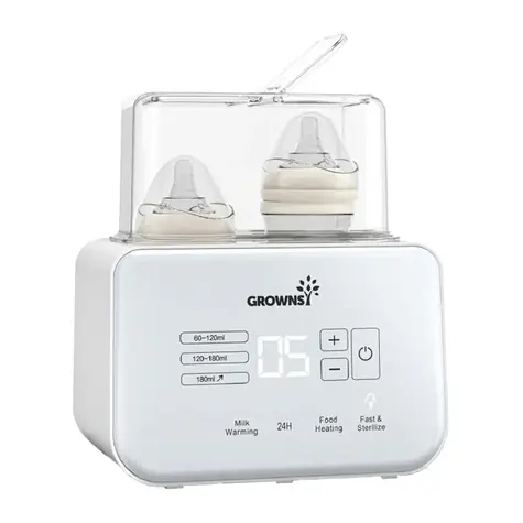 Grownsy W3 biela / Ohrievač fliaš / 8v1 / parná sterilizácia / 250 W / do 400 ml