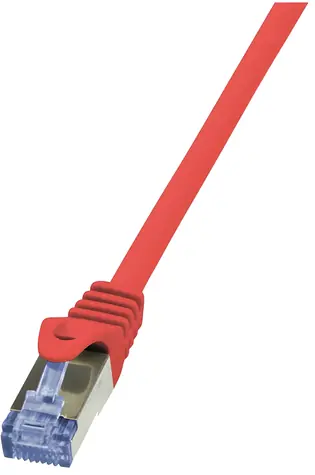 LogiLink červená / Patch kábel / Cat6a S/FTP / RJ-45 / 10 m