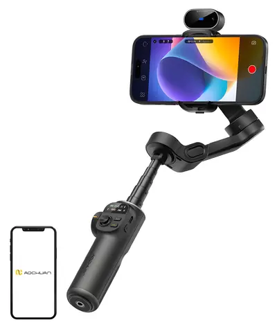 AOCHUAN X2 čierna / Stabilizátor / AI sledovanie tváre / 3osá stabilizácia / výdrž 8-10 h