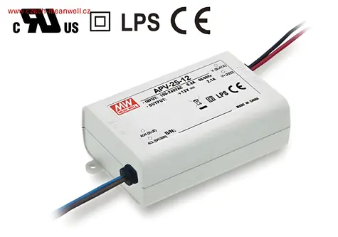 Mean Well APV-25-12 / Napájací zdroj / 12V / 25W / pre LED aplikácie