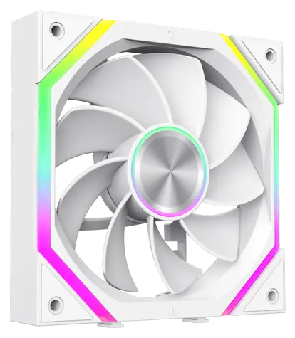 Gamemax FN12A-N2 WL-RW biely / Ventilátor do PC skrine / 120 mm