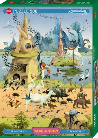 HEYE Puzzle Na výlete: Hieronymus BOSCH / 500 dielikov / 35 x 50 cm