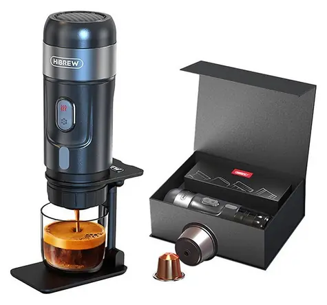 HiBREW H4A / Prenosný kávovar 3v1 / Nespresso & Dolce Gusto / 15 bar / 80W