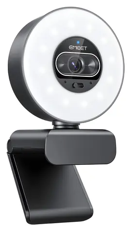 Emeet SmartCam S600L / Webová kamera / UHD 4K / 60 fps / kruhové svetlo / mikrofón
