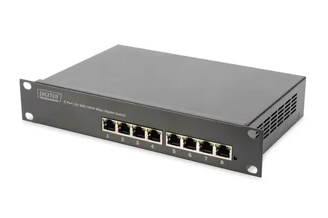 Digitus / Switch / 8 portov / 10/100/1000 Mbps / 10" / neriadený