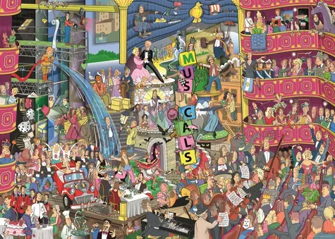HEYE Puzzle Najlepšie muzikály / 1000 dielikov