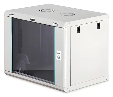 Digitus DN-37104 9U šedá / Nástenná skriňa / Dynamic-N / 19" / 600x450 mm / nezmontovaná