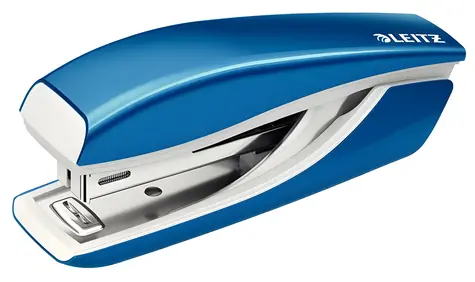 Leitz NeXXt 5528 metalická modrá / Mini zošívačka / až 10 listov / kov