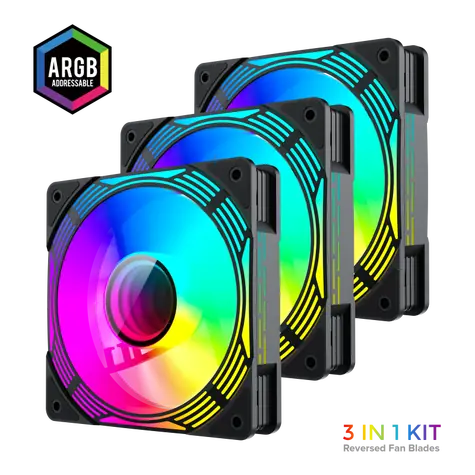 Gamemax KF300R čierna / Ventilátor do PC skrine