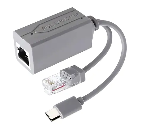 Xtendlan XL-POES-5VUC / PoE splitter / 802.3 AF / stabilizovaných 5V/2,4A / výstup USB-C