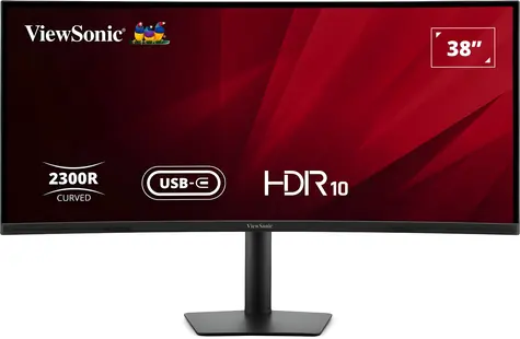 38" ViewSonic VA3820C čierna / Monitor / IPS / 3840 x 1600 / 21:9 / 75Hz / HDR10 / 2x HDMI + DP / Repro