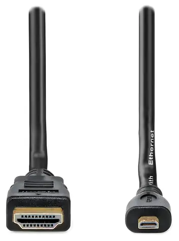 Nedis High Speed HDMI - Micro HDMI 2 m čierna / Kábel HDMI / 4K 30 Hz / Ethernet / pozlátené konektory