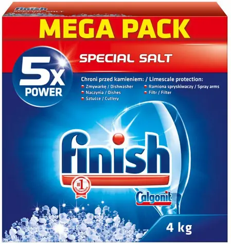 FINISH Soľ 4 kg / Soľ do umývačky