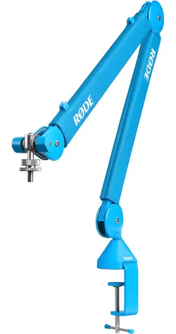 Rode PSA1+ modrá / Stolové mikrofónne rameno / 360° / nosnosť 94 g až 1,2 kg / svorka a závit