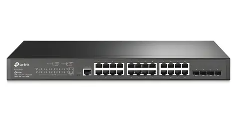 TP-LINK TL-SG3428 / Switch / L2 Managed / 24x 10/100/1000 RJ45 / 4X Gigabit SFP